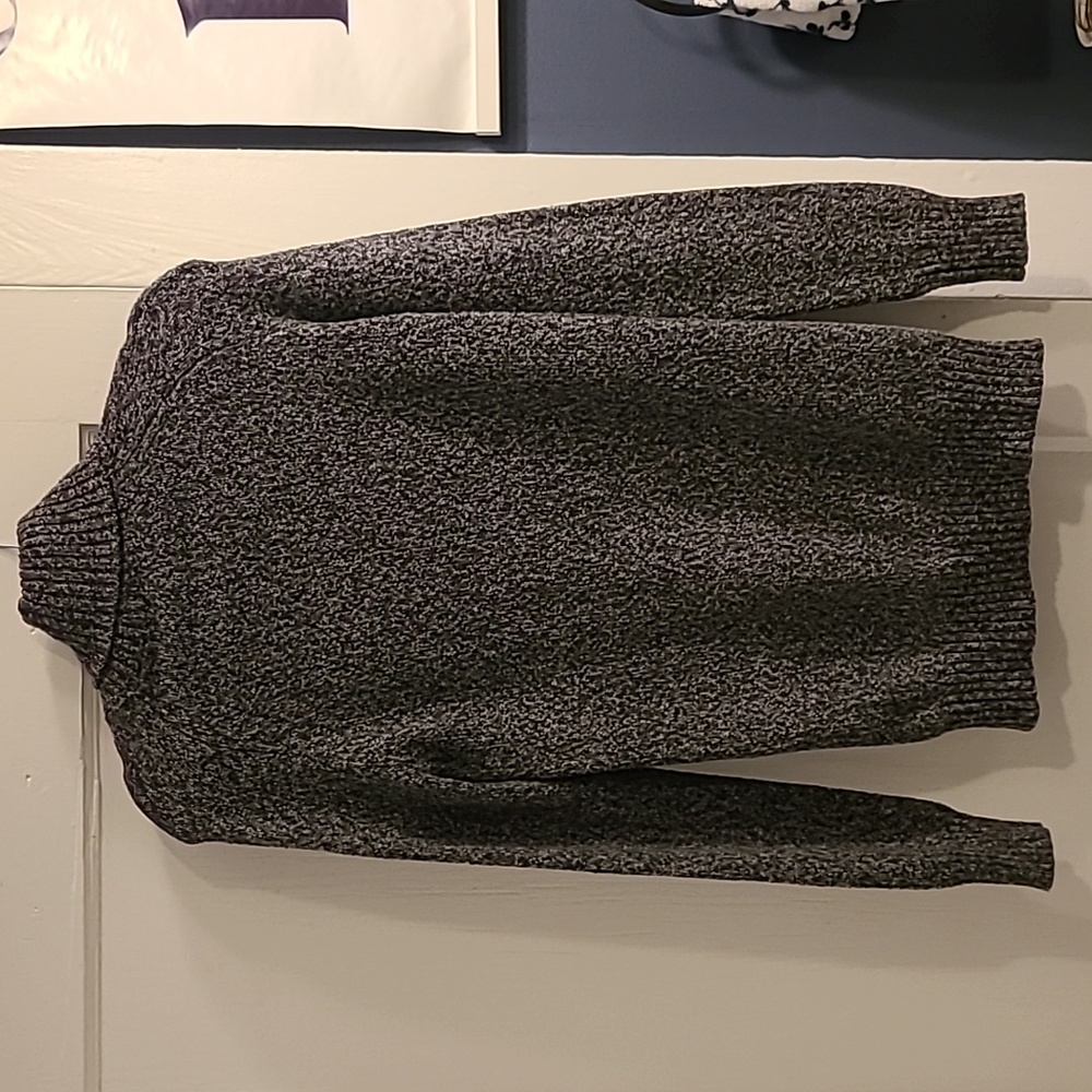 Glamorous Gray Extra Long Turtle Neck Sweater - image 2